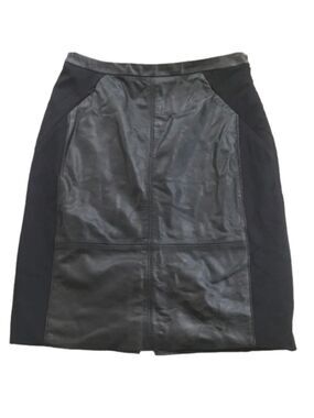 NWOT Halogen leather blend skirt